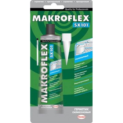 Герметик силиконовый санитарный Makroflex 85ml ,белый